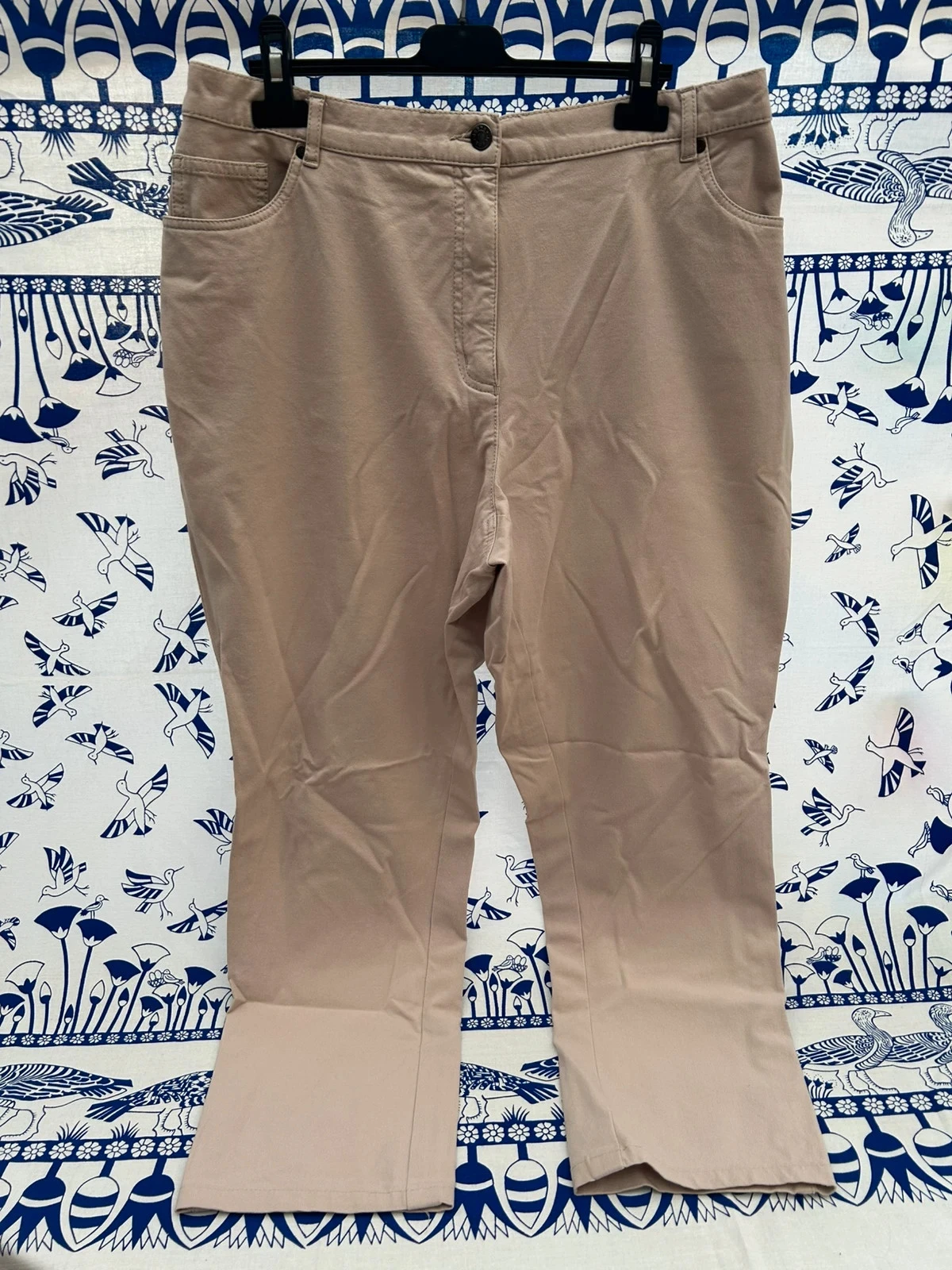 Pantalon élastique 50/5XL neuf beige femme gelco